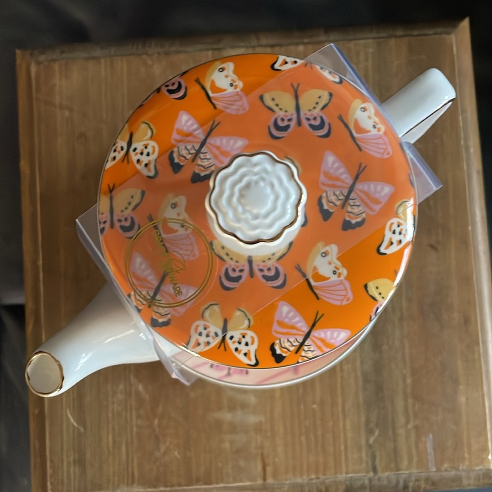 🦋Graces Teaware Butterflies Fine Porcelain Tea For One 24oz Pot/Mug/Saucer (G7) - Picture 7 of 10